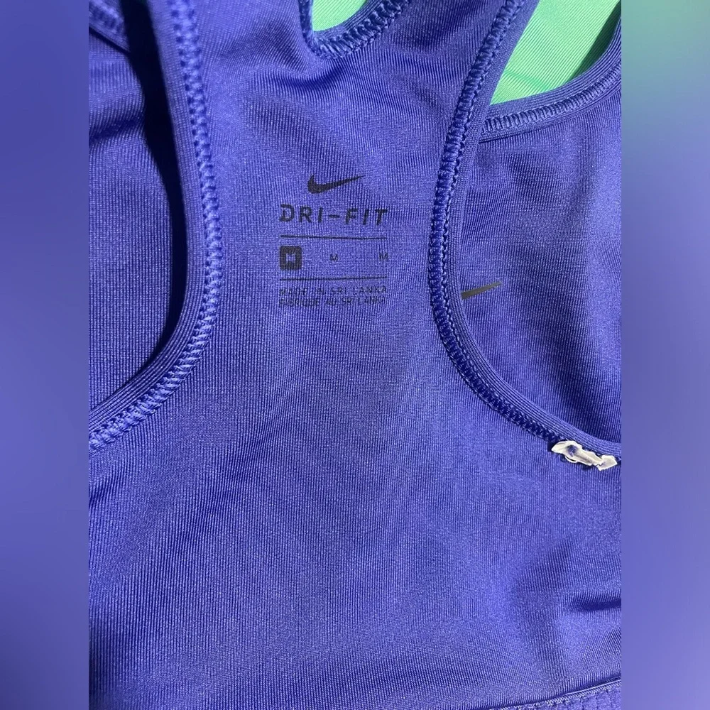 Nike Blue Sports Bra EUC - Picture 2 of 3